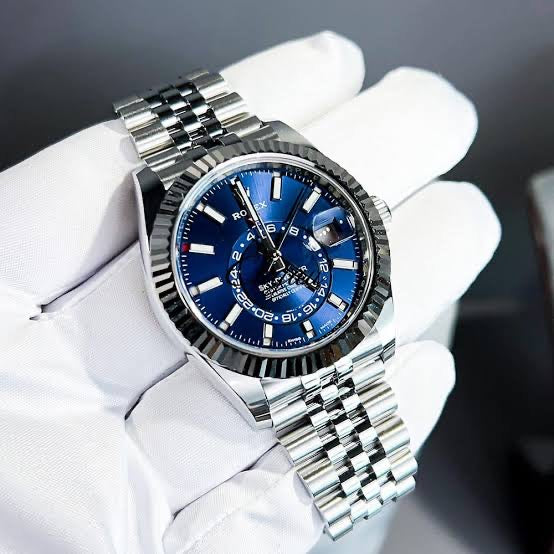 Sky Dweller Silver/Blue  Oystersteel Watch (CF) 1:1