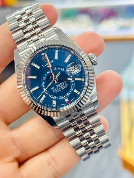 Sky Dweller Silver/Blue  Oystersteel Watch (CF) 1:1