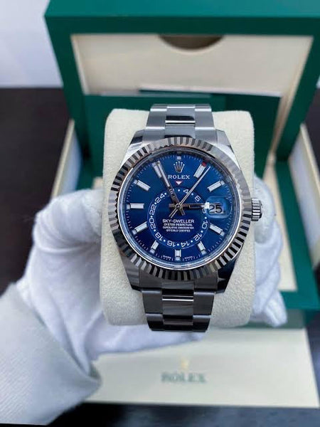 Sky Dweller Silver/Blue  Oystersteel Watch (CF) 1:1