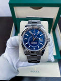 Sky Dweller Silver/Blue  Oystersteel Watch (CF) 1:1