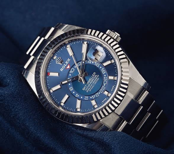 Sky Dweller Silver/Blue  Oystersteel Watch (CF) 1:1