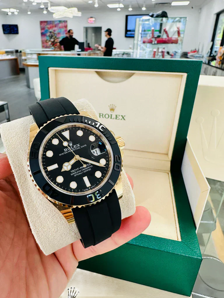 Yacht-Master Black/Gold Oysterflex (CF) 1:1