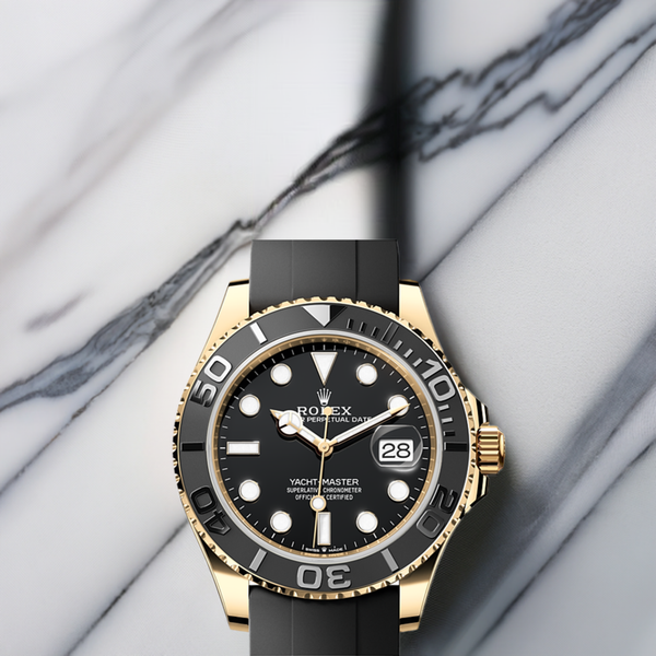 Yacht-Master Black/Gold Oysterflex (CF) 1:1