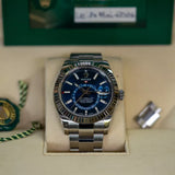 Sky Dweller Silver/Blue  Oystersteel Watch (CF) 1:1